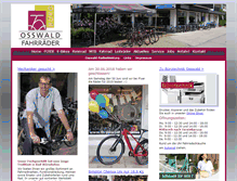 Tablet Screenshot of fahrrad-osswald.de